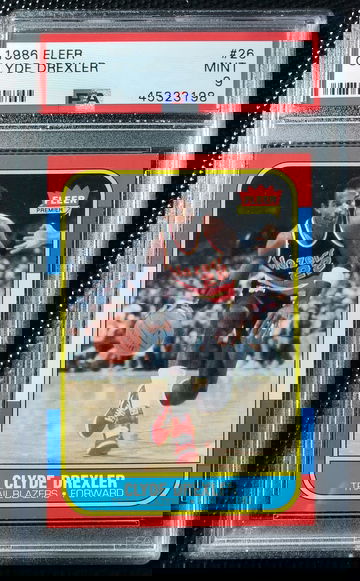 1986 Fleer Clyde Drexler PSA 9