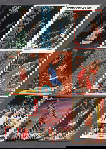 Dominique Wilkins NBA Basketball Card Lot (28) - HOF Hawks Celtics Nice Variety