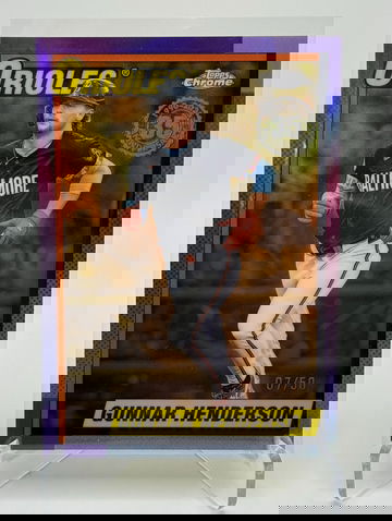 2025 Topps Chrome Gunnar Henderson 35th Anniversary Gold /50