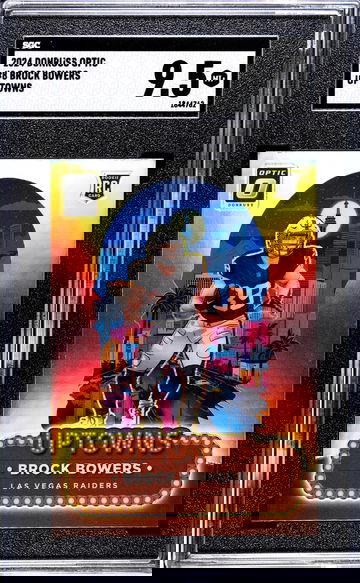 2024 Donruss Optic #8 Brock Bowers Uptowns SGC 9.5