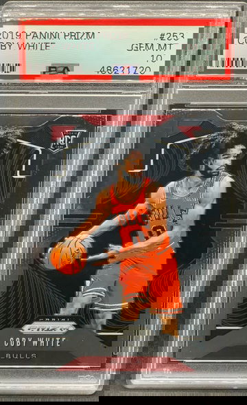 Coby White 2019 Panini Prizm #253 Rookie PSA 10