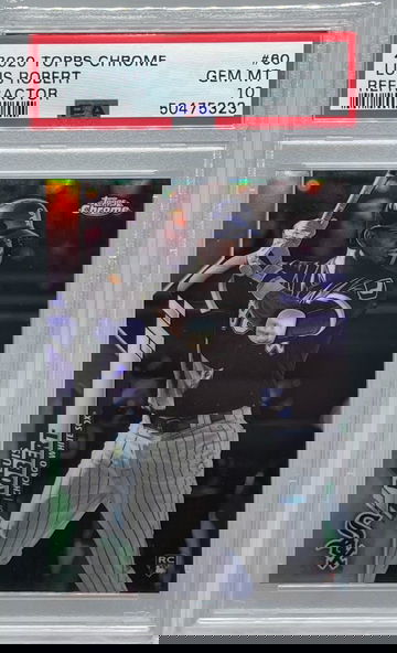 2020 Topps Chrome Luis Robert Refractor PSA 10