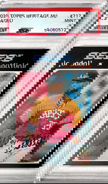 Jo Adell 2020 Topps Heritage Minors SP PSA9 Mint 