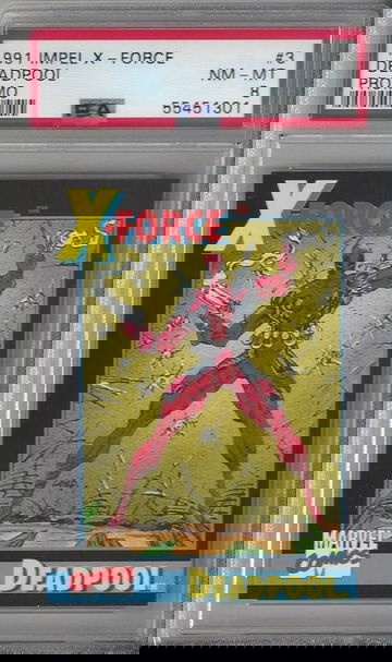 1991 Impel X-Force Deadpool Marvel PSA 8