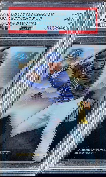 2018 FERNANDO TATIS JR Topps Bowman Chrome PSA 9 Rookie Peaks of Potential #FT