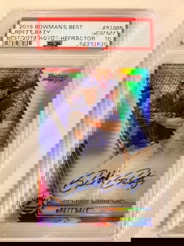 2019 Bowmans Best Brett Baty Auto Refractor PSA 10