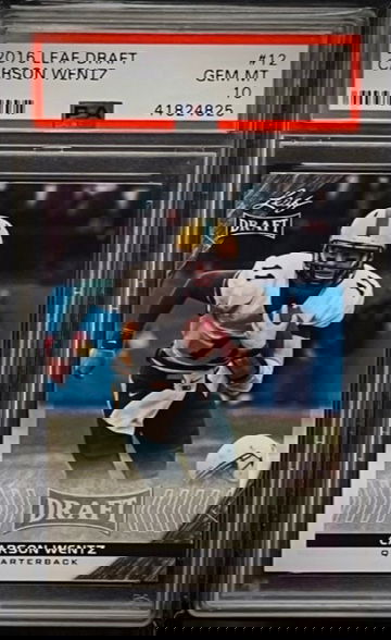 2016 Leaf Draft Carson Wentz #12 PSA 10