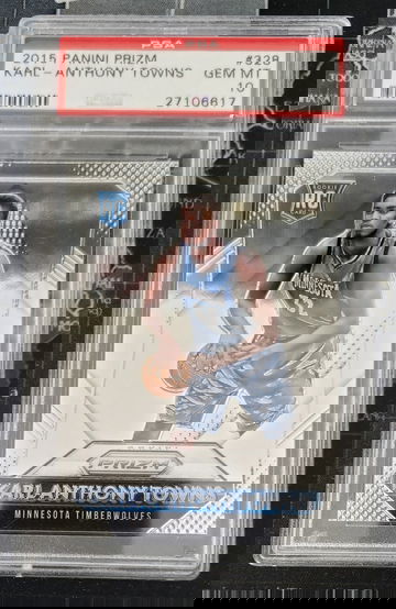 2015 Panini Prizm Karl Anthony Towns Rookie RC PSA 10