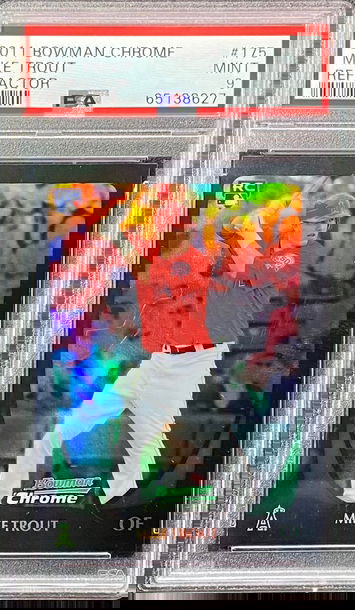 2011 Bowman Chrome Mike Trout Refractor PSA 9