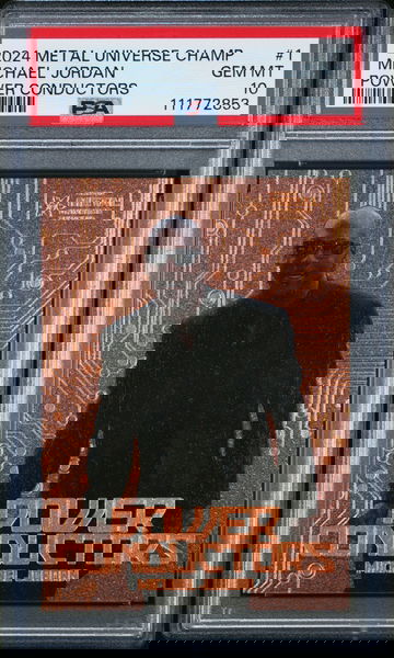 2024 Upper Deck UD SkyBox Metal Universe Champions Power Conductors PC-1 Michael Jordan PSA 10 Gem Mint