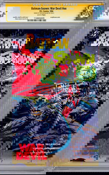 BATMAN-SPAWN WAR DEVIL #NN CGC-SS 9.6 *SIGNED TODD MCFARLANE* SPAWN CREATOR 1994