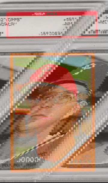 1962 Topps #581 Mel Roach PSA 7 (Near Mint)