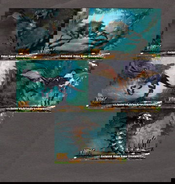 2005 Topps King Kong 8th Wonder Exclusive Video Game Creature Insert card SET