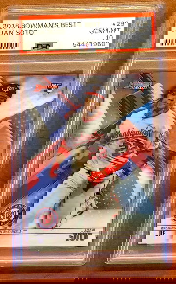 2018 Bowman’s Best Juan Soto PSA 10
