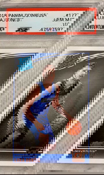 2018 Panini Donruss Luka Doncic Rated Rookie PSA 10 Gem Miny