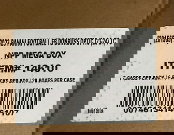 2023 Panini Donruss Optic Football Sealed Mega Box Case (20 Boxes)