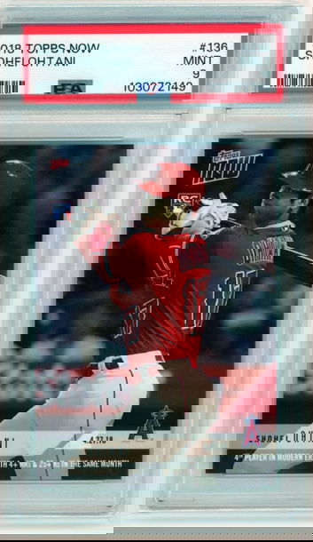 2018 Topps Now #136 Shohei Ohtani PSA 9 MINT!