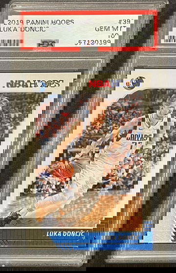 2019 Luka Doncic Panini Hoops PSA 10 