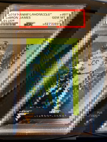 2019-20 Lebron James Panini Chronicles Flux Silver 591 PSA 10 LA Lakers