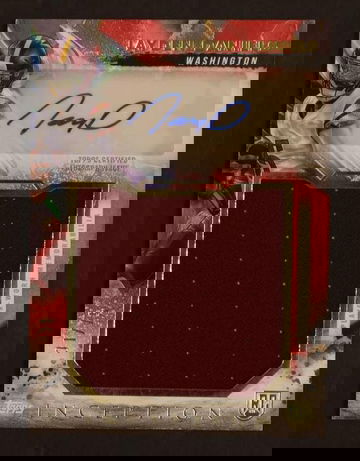 2023 Topps Inception RJA-JD Jayden Daniels Rookie Jumbo Relic Autograph Rookie /99 Washington