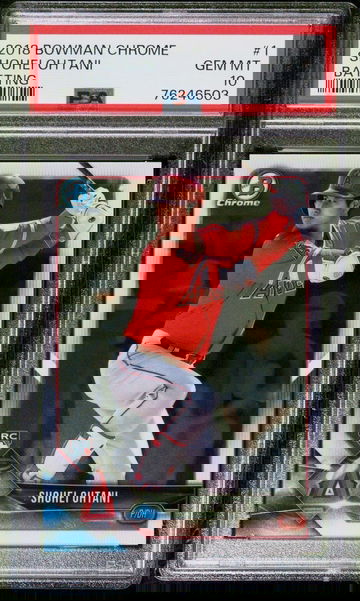 2018 Bowman Chrome #1 Shohei Ohtani (Batting) PSA 10 rookie card