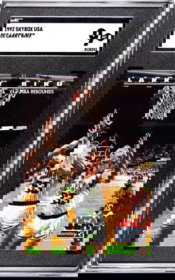 1992-93 Skybox Larry Bird USA Basketball #18 - Graded SGC 9 MT Mint Card.  NBA Rebounds.  