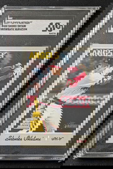 2019 Topps Heritage Shohei Ohtani Throwback Variation SSP SGC 10 POP 1!