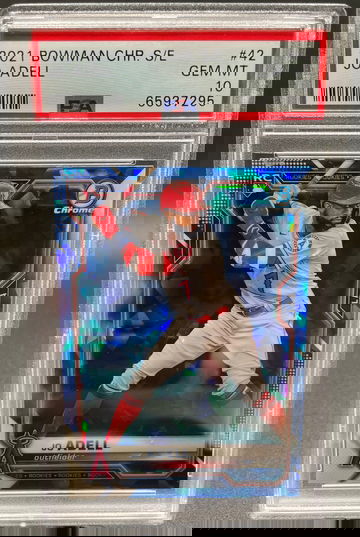 2021 Bowman Chrome Sapphire Jo Adell PSA 10