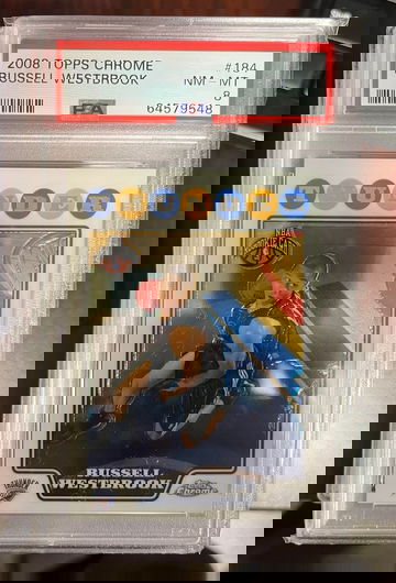 2008 Topps Chrome Russell Westbrook PSA 8