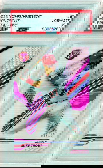 2024 Topps Pristine #8 Mike Trout Pristine Pink PSA 10 GEM MINT!