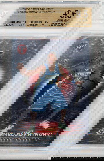 2003-04 Topps Pristine #108 Carmelo Anthony RC #'d /999 BGS 9.5 GEM MINT 10 Centering