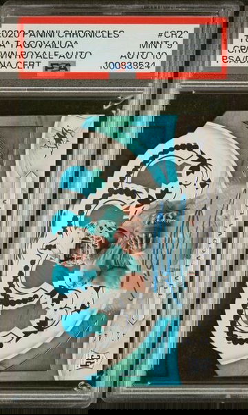 2020 Panini Chronicles Tua Tagovailoa Crown Royale Rookie RC /49 PSA 9 Auto 10