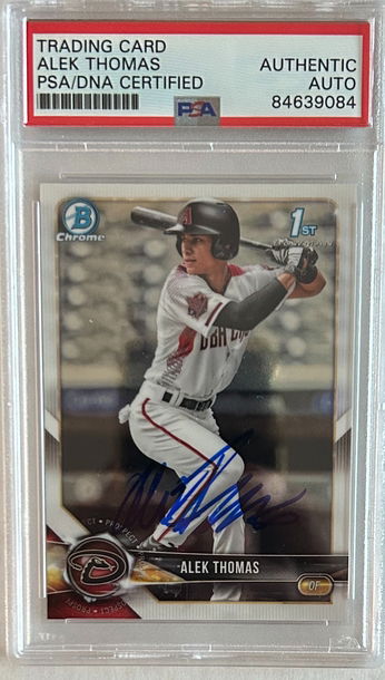 Alek Thomas 2018 Bowman Draft #BD155 PSA CERTIFIED 