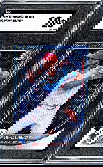 2025 Bowman Mega Box #3 Bryce Harper SGC 10