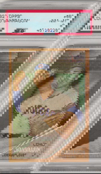 1962 Topps #66 Cuno Barragon PSA 8 (Near Mint-Mint)