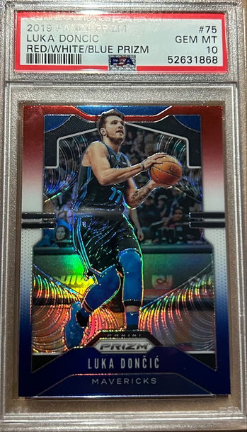 2019 Panini Prizm Luka Doncic Red White Blue Prizm