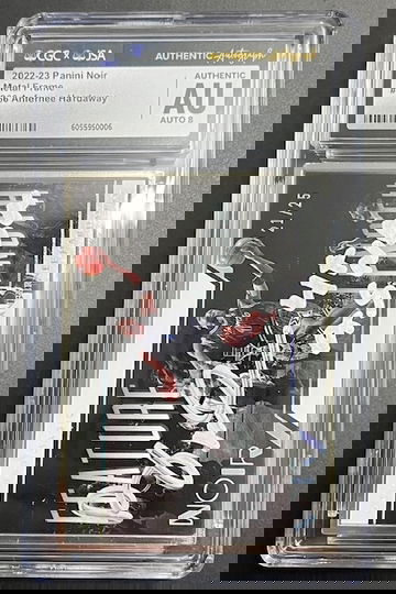 2022-23 Noir Anfernee Hardaway inscribed "4x NGBA AS" Auto Autograph 21/25 CGC