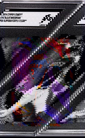 2024 Topps Finest Purple Refractor Alex Bregman #193 /200 SGC 9