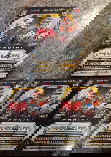 (3) 2020 Panini Prizm NFL Sealed Blaster Football Box lot Burrow Herbert Hurts Love Lamb Jefferson Rookie RC