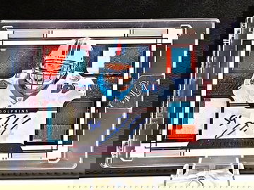 2023 Panini One  Zach Thomas  Dolphins HOF  Quad Patch  On Card AUTO  10/15