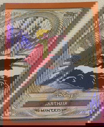 2025 Topps Disney Mint ARTHUR Orange Foil Parallel SSP /25