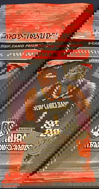 (1) 2019-20 Panini Mosaic BASKETBALL Cello Pack Pink Camo Inserts