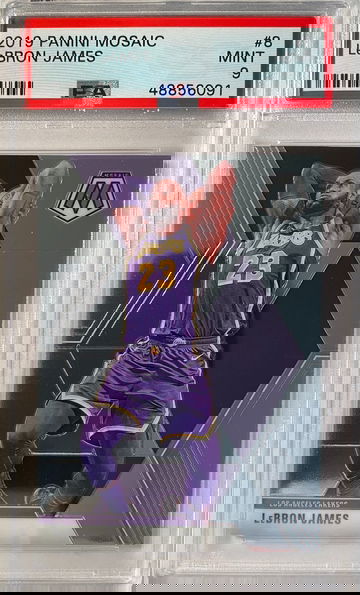 LeBron James 2019 Panini Mosaic Los Angeles Lakers PSA 9