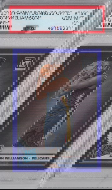 2019 Optic Zion Williamson Purple PSA 10