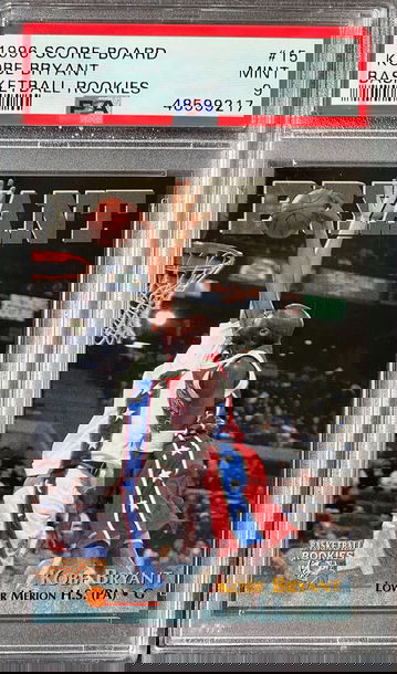 1996 Score Board #15 Kobe Bryant RC PSA 9