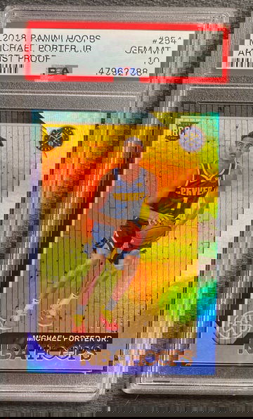 2018 Panini Hoops Artist Proof /25 Michael Porter Jr PSA 10 Rookie RC #254 POP 2