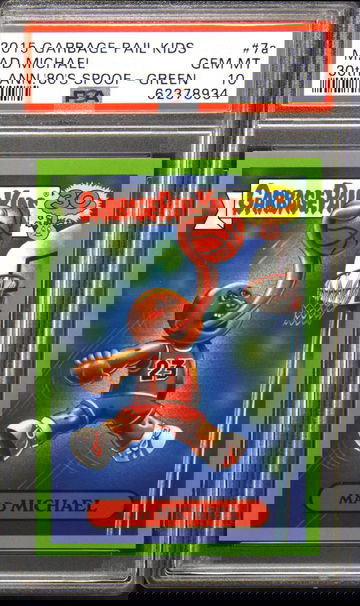 2015 GARBAGE PAIL KIDS 30TH ANNIVERSARY '80S #7A MAD MICHAEL GREEN PSA 10 JORDAN