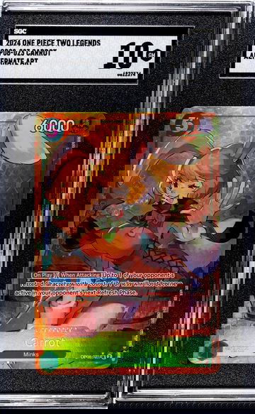 2024 One Piece Two Legends #OP08-023 Carrot Alternate Art SGC 10