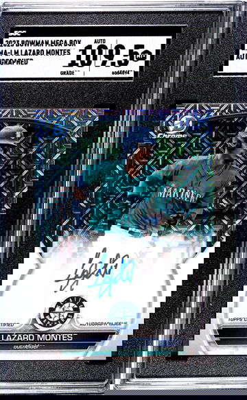 2023 Bowman Mega Box Lazaro Montez Auto SGC 9.5