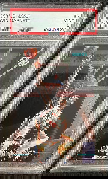 1995-96 Classic Foil Kevin Garnett #5, PSA 9